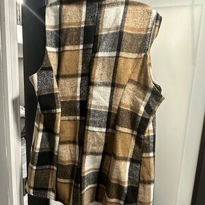 SHEIN plaid coat/vest